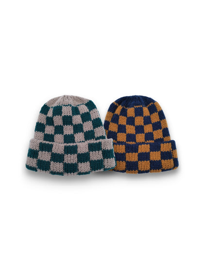 Checkered beanie