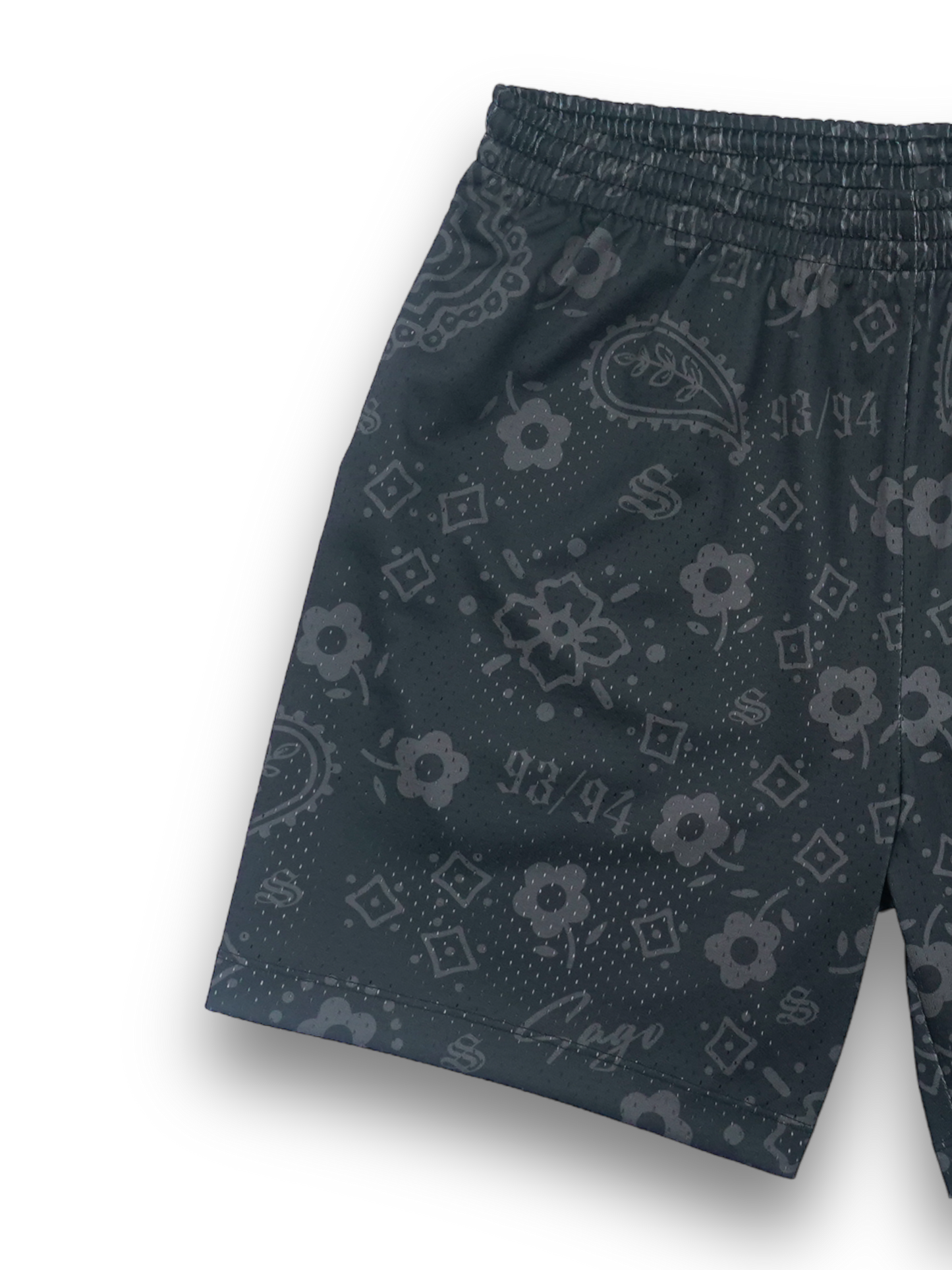 Blacked out paisley shorts (LIMITED TIME ONLY)