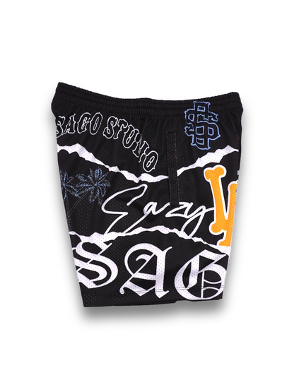 SAGO X EAZY COLLAB SHORTS (Black)