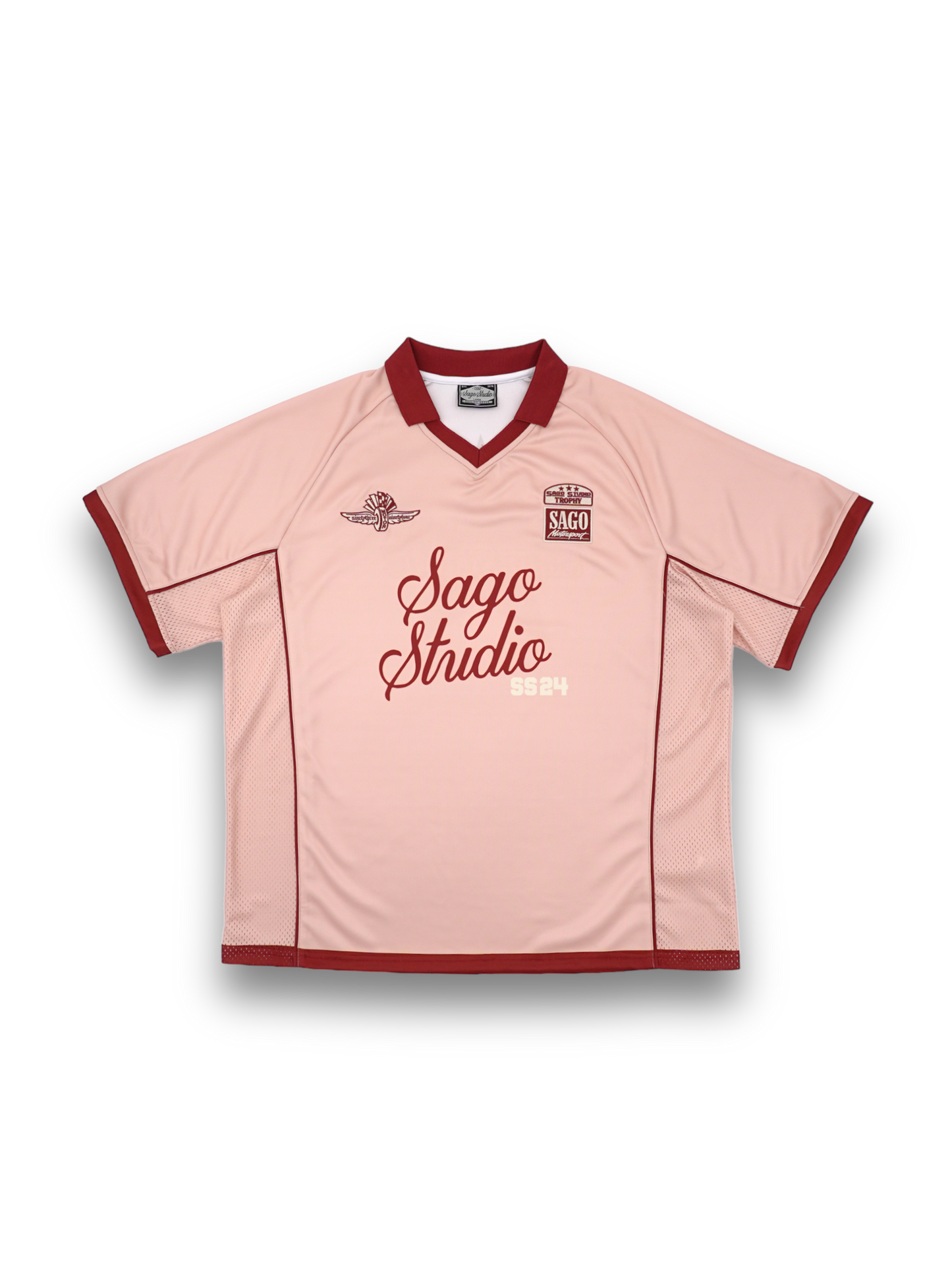 Soccer jersey (pink & maroon)