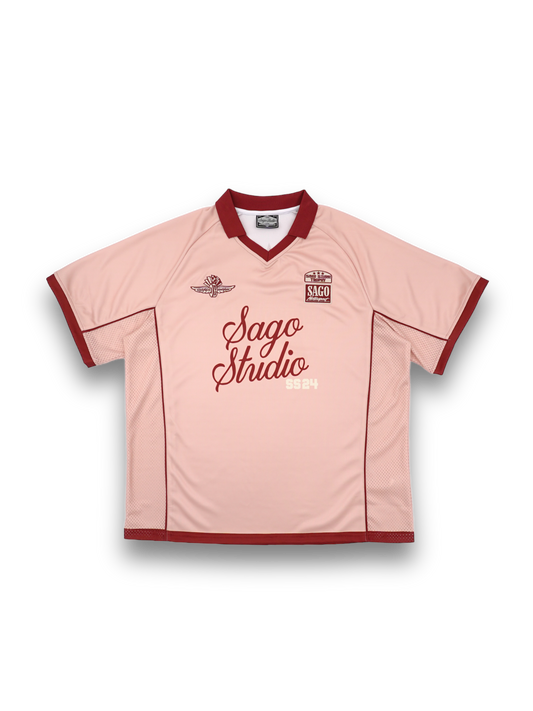 Soccer jersey (pink & maroon)