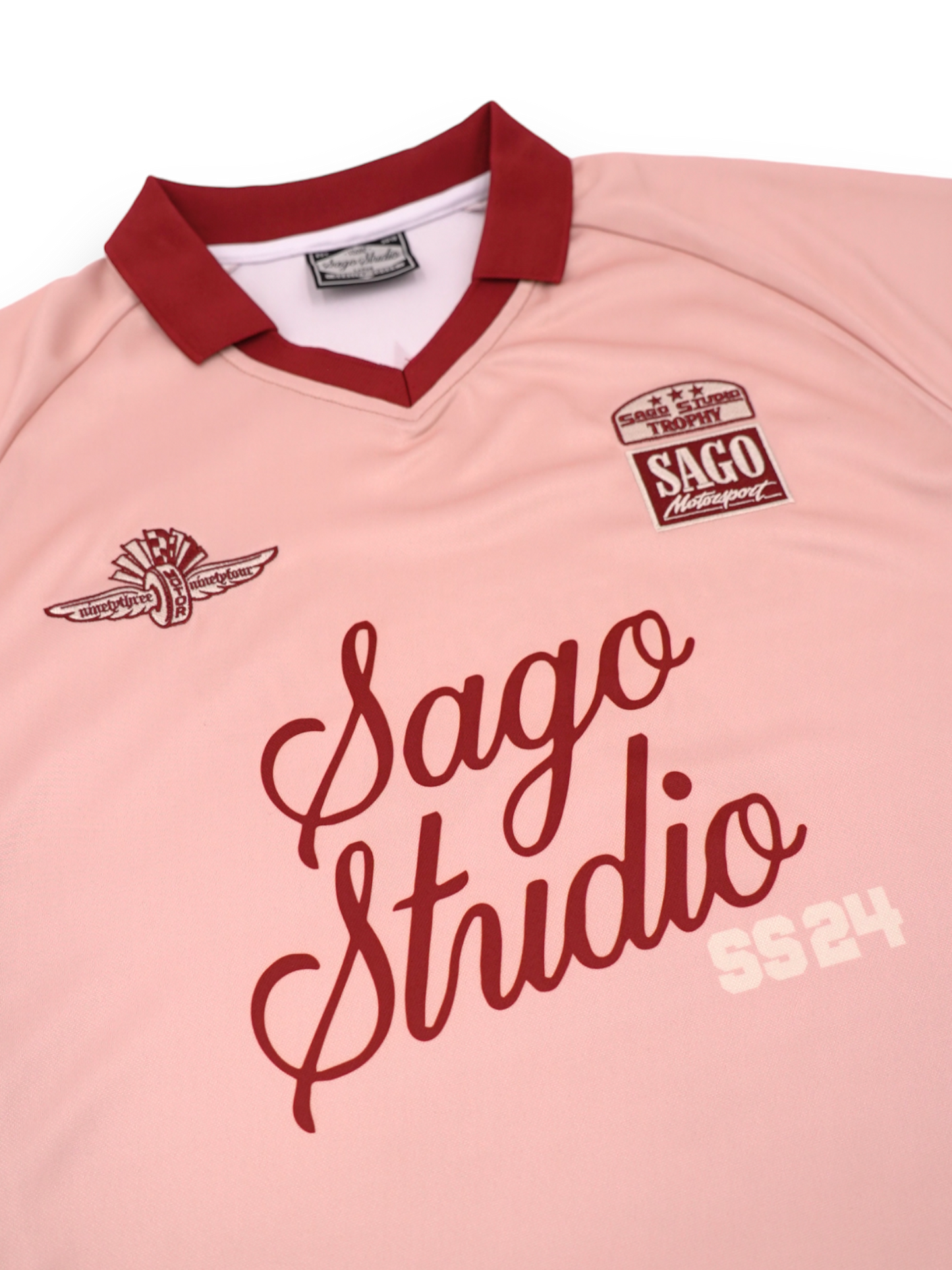 Soccer jersey (pink & maroon)