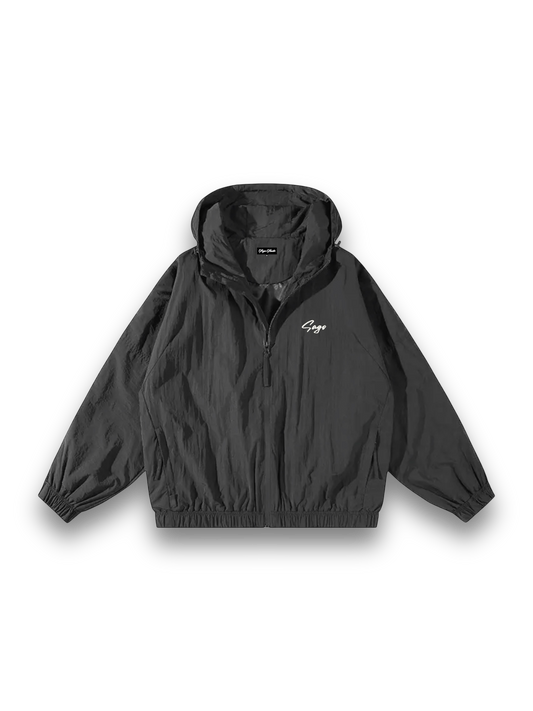 Wind breaker jacket (black)